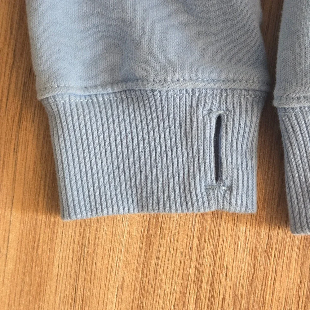 Abercrombie Kids A&F Essentials Relaxed Fit Hoodie Light Blue Size 15/16